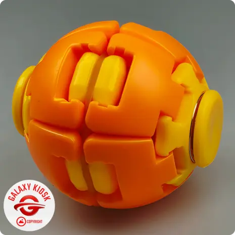 Sun-Vi Fidget Ball 3D Spinner Kreisel Orange Gelb – Anti-Stress Spielzeug & Press-to-Spin Ball (6 cm) Sun-Vi Fidget Ball 3D Spinner Kreisel Orange Gelb – Anti-Stress Spielzeug & Press-to-Spin Ball (6 cm)