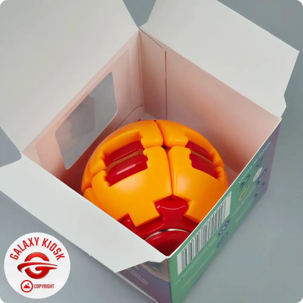 Sun-Vi Fidget Ball 3D Spinner Kreisel Orange Rot – Anti-Stress Spielzeug & Press-to-Spin Ball (6 cm) Sun-Vi Fidget Ball 3D Spinner Kreisel Orange Rot – Anti-Stress Spielzeug & Press-to-Spin Ball (6 cm)