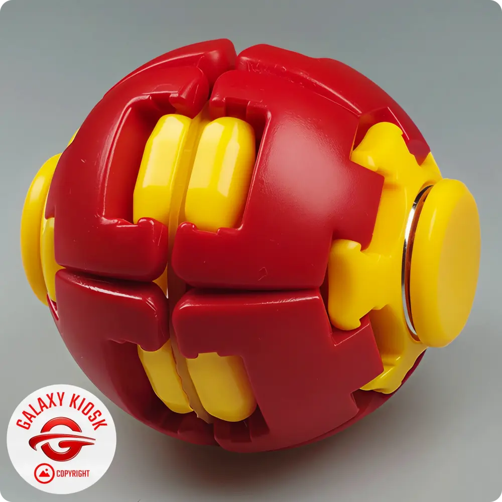 Sun-Vi Fidget Ball 3D Spinner Kreisel Rot Gelb – Anti-Stress Spielzeug & Press-to-Spin Ball (6 cm) Sun-Vi Fidget Ball 3D Spinner Kreisel Rot Gelb – Anti-Stress Spielzeug & Press-to-Spin Ball (6 cm)