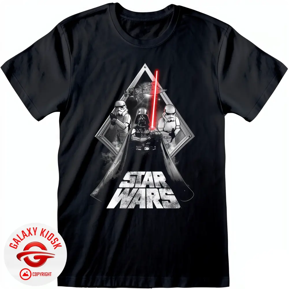 Star Wars Star Wars – Darth Vader Galaxy Portal T-Shirt - Schwarz (Unisex)