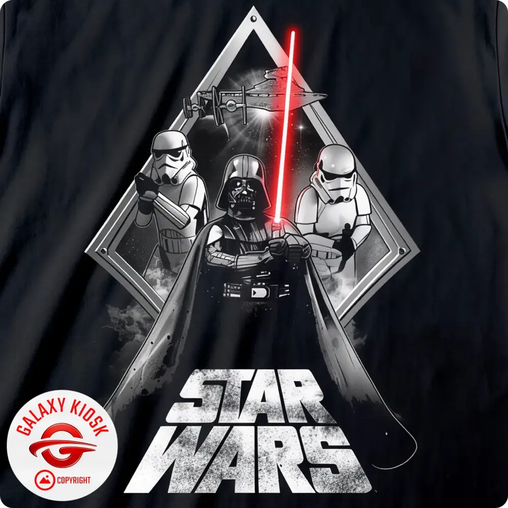 Star Wars Star Wars – Darth Vader Galaxy Portal T-Shirt - Schwarz (Unisex)