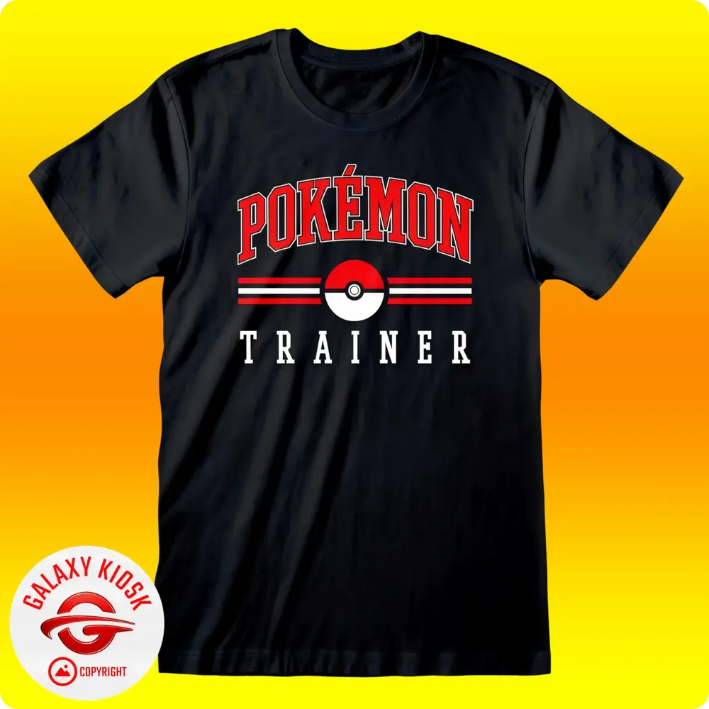 Pokémon Pokémon – Trainer College T-Shirt - Schwarz (Unisex)