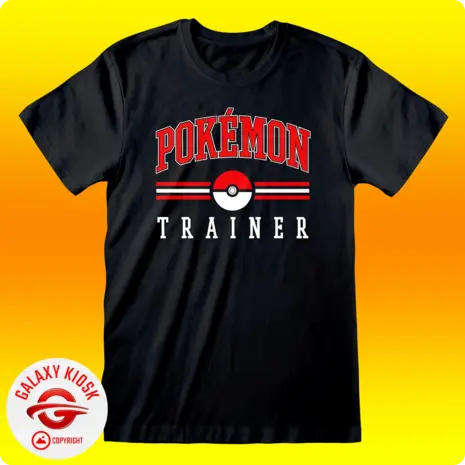 Pokémon Pokémon – Trainer College T-Shirt - Schwarz (Unisex)