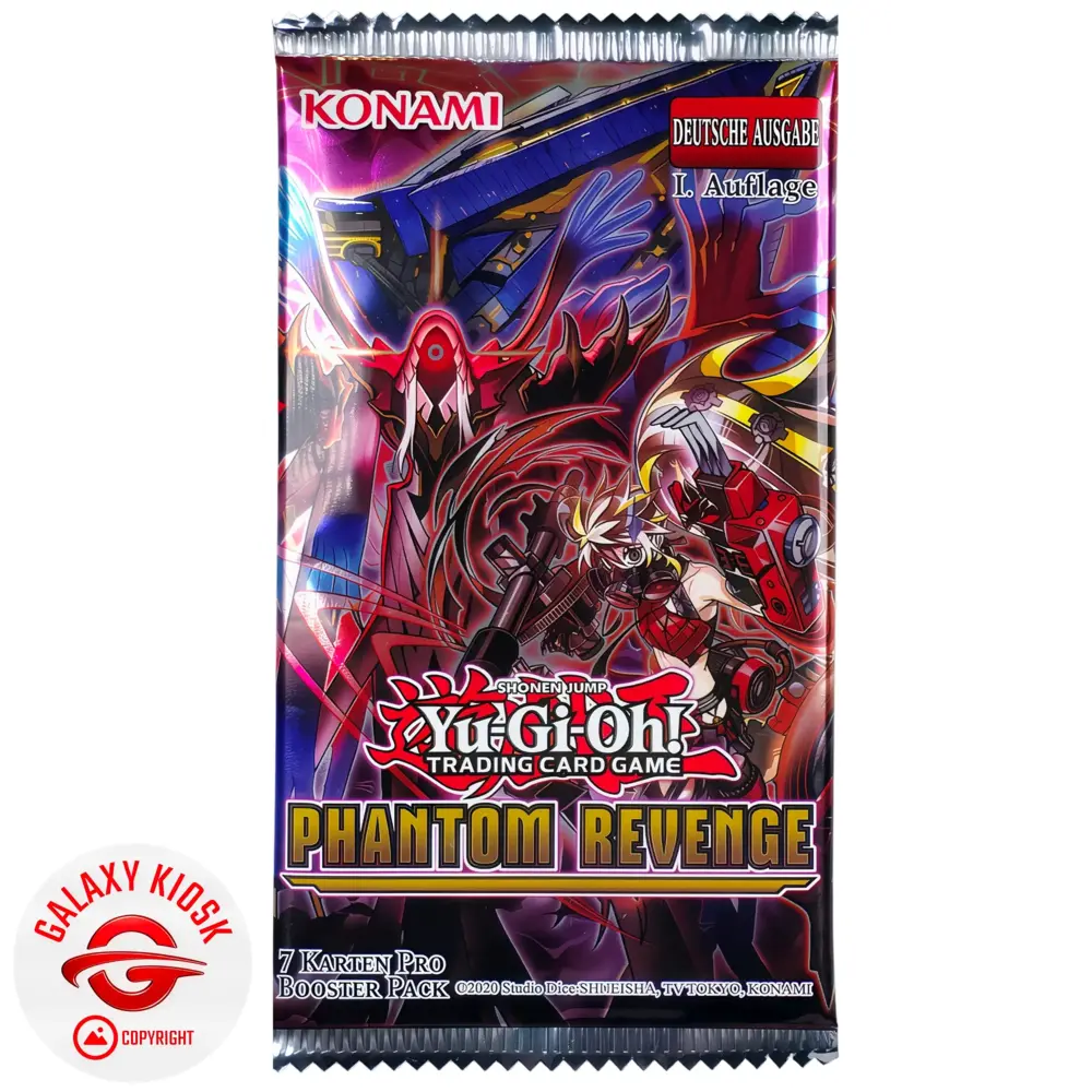 Yu-Gi-Oh Konami Yu-Gi-Oh! Trading Card Game – Phantom Revenge Booster Pack – Deutsche 1. Auflage (1 Booster / 7 Karten) Yu-Gi-Oh Konami Yu-Gi-Oh! Trading Card Game – Phantom Revenge Booster Pack – Deutsche 1. Auflage (1 Booster / 7 Karten)
