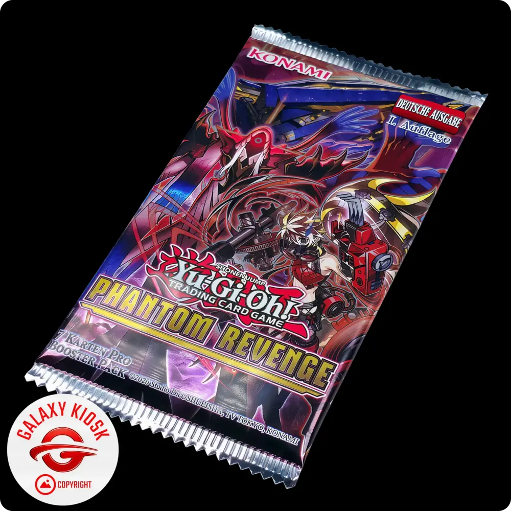 Yu-Gi-Oh Konami Yu-Gi-Oh! Trading Card Game – Phantom Revenge Booster Pack – Deutsche 1. Auflage (1 Booster / 7 Karten) Yu-Gi-Oh Konami Yu-Gi-Oh! Trading Card Game – Phantom Revenge Booster Pack – Deutsche 1. Auflage (1 Booster / 7 Karten)