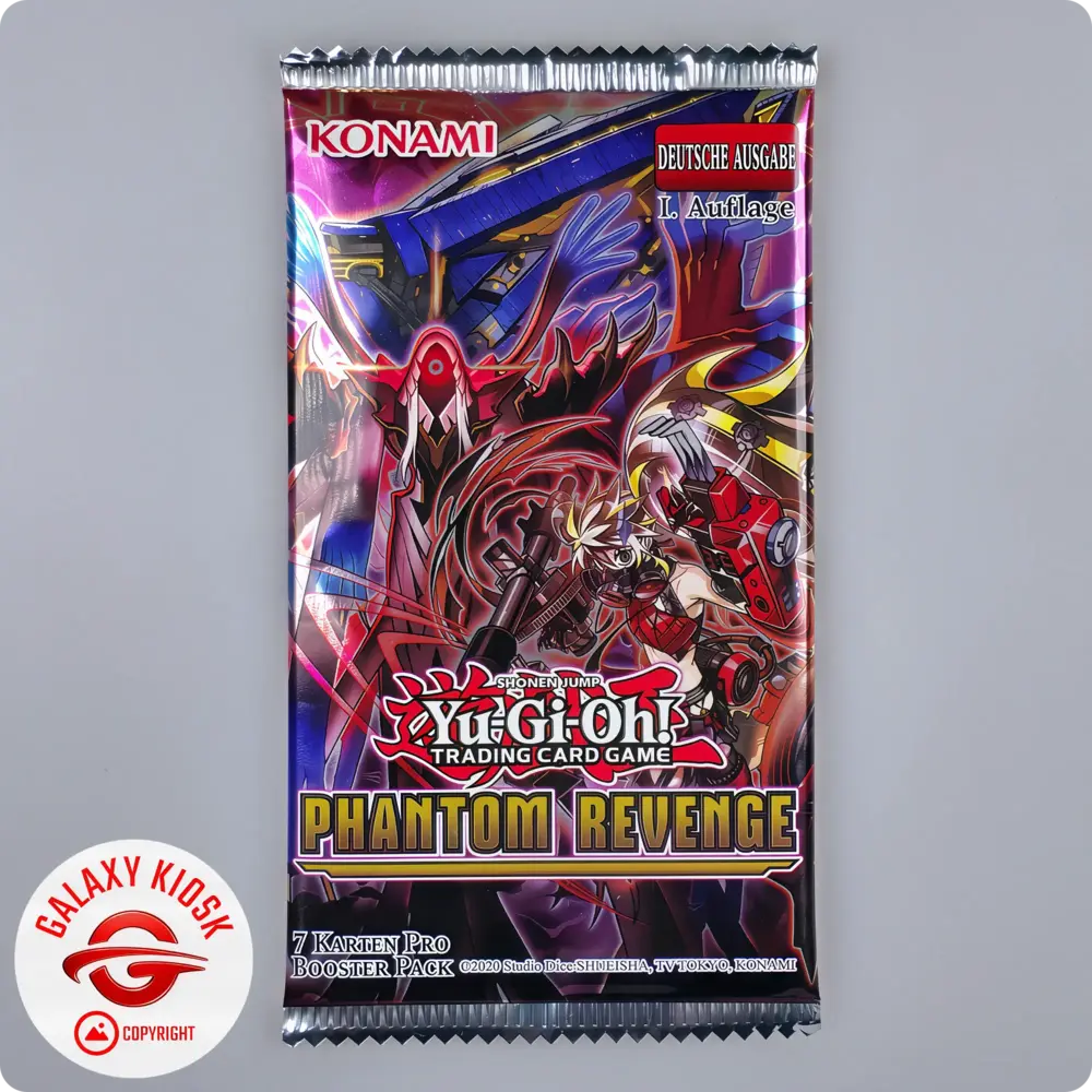 Yu-Gi-Oh Konami Yu-Gi-Oh! Trading Card Game – Phantom Revenge Booster Pack – Deutsche 1. Auflage (1 Booster / 7 Karten) Yu-Gi-Oh Konami Yu-Gi-Oh! Trading Card Game – Phantom Revenge Booster Pack – Deutsche 1. Auflage (1 Booster / 7 Karten)