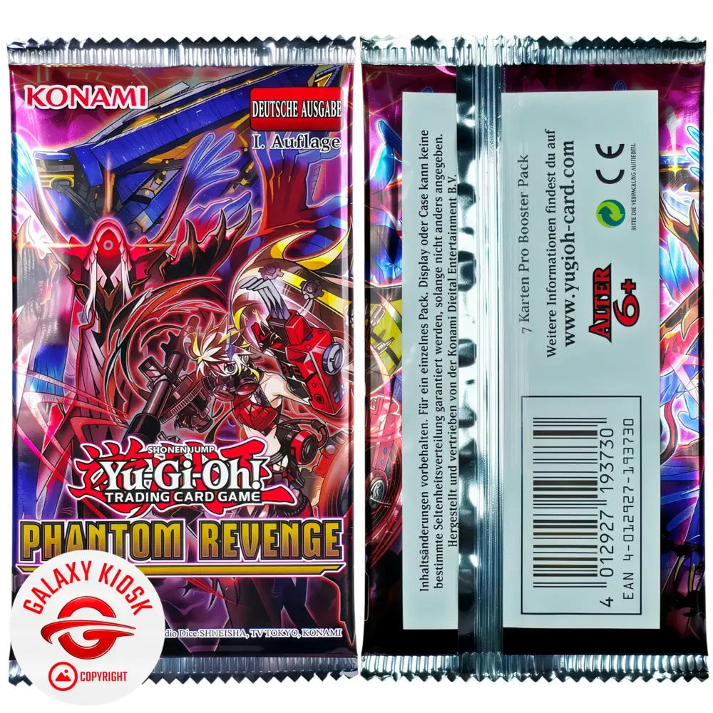 Yu-Gi-Oh Konami Yu-Gi-Oh! Trading Card Game – Phantom Revenge Booster Pack – Deutsche 1. Auflage (1 Booster / 7 Karten) Yu-Gi-Oh Konami Yu-Gi-Oh! Trading Card Game – Phantom Revenge Booster Pack – Deutsche 1. Auflage (1 Booster / 7 Karten)