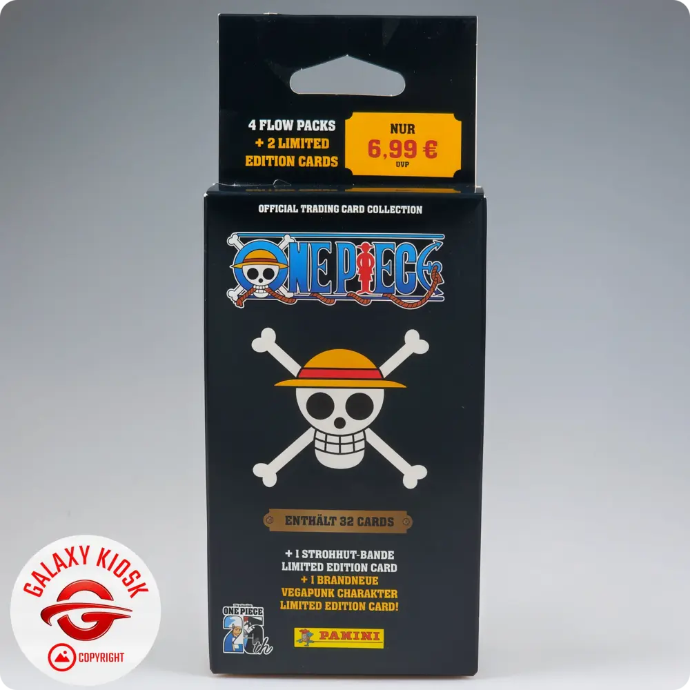 Panini Panini One Piece 25th Anniversary TCG – Eco-Blister mit 4 Booster-Packs + 2 exklusiven Limited Edition Karten (DE) Panini Panini One Piece 25th Anniversary TCG – Eco-Blister mit 4 Booster-Packs + 2 exklusiven Limited Edition Karten (DE)