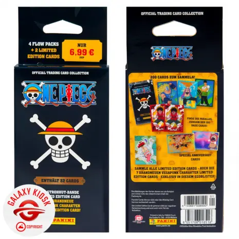Panini Panini One Piece 25th Anniversary TCG – Eco-Blister mit 4 Booster-Packs + 2 exklusiven Limited Edition Karten (DE) Panini Panini One Piece 25th Anniversary TCG – Eco-Blister mit 4 Booster-Packs + 2 exklusiven Limited Edition Karten (DE)