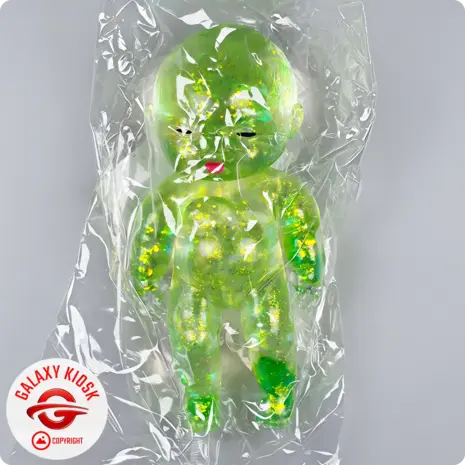 Fun Trading Baby Maltose Squishy Glitzer Grün (13,5 cm) – Antistress & TikTok Knautsch-Spielzeug