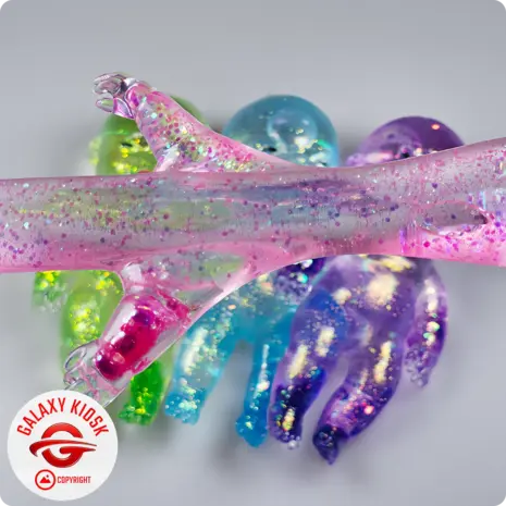 Fun Trading Baby Maltose Squishy Glitzer Grün (13,5 cm) – Antistress & TikTok Knautsch-Spielzeug