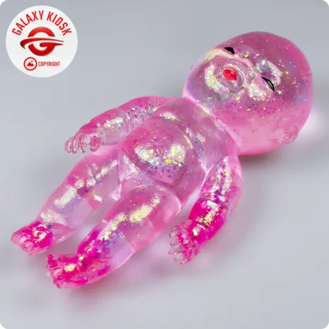 Fun Trading Baby Maltose Squishy Glitzer Pink (13,5 cm) – Antistress & TikTok Knautsch-Spielzeug