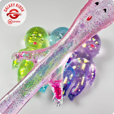 Fun Trading Baby Maltose Squishy Glitzer Pink (13,5 cm) – Antistress & TikTok Knautsch-Spielzeug