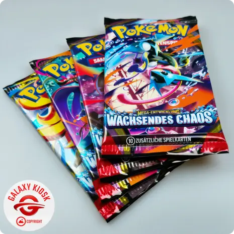 Pokémon Pokémon TCG Mega-Entwicklung: Wachsendes Chaos Booster (1 Booster / 10 Karten) – Deutsche Version