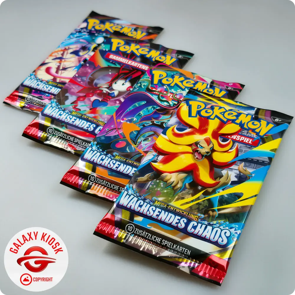 Pokémon Pokémon TCG Mega-Entwicklung: Wachsendes Chaos Booster (1 Booster / 10 Karten) – Deutsche Version