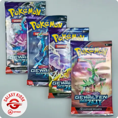 Pokémon Pokémon TCG Karmesin & Purpur: Gewalten der Zeit Booster (1 Booster / 10 Karten) – Deutsche Version