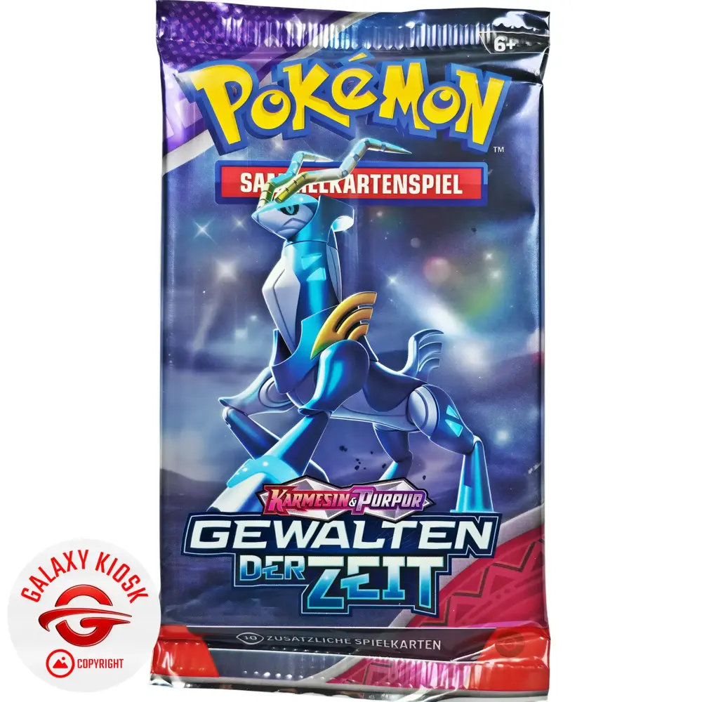 Pokémon Pokémon TCG Karmesin & Purpur: Gewalten der Zeit Booster (1 Booster / 10 Karten) – Deutsche Version