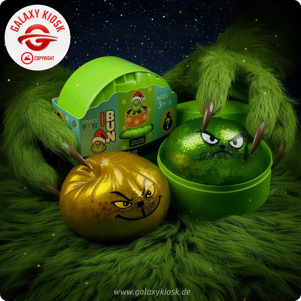 Fun Trading Fun Trading – Dumpling Maltose Glitzer Squishy XXL The Grinch X-MAS Mystery Blind Box – TikTok Anti-Stress Quetsch-Spielzeug (8,5 cm) Fun Trading Fun Trading – Dumpling Maltose Glitzer Squishy XXL The Grinch X-MAS Mystery Blind Box – TikTok Anti-Stress Quetsch-Spielzeug (8,5 cm)