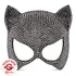 Widmann Katzen Strass Glitzer Party Maske - Grau Schwarz Widmann Katzen Strass Glitzer Party Maske - Grau Schwarz