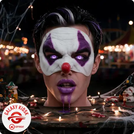 Chaks Horror Clown Latex Halbmaske – Halloween Party & Feier Maske für Erwachsene - Unisex Chaks Horror Clown Latex Halbmaske – Halloween Party & Feier Maske für Erwachsene - Unisex