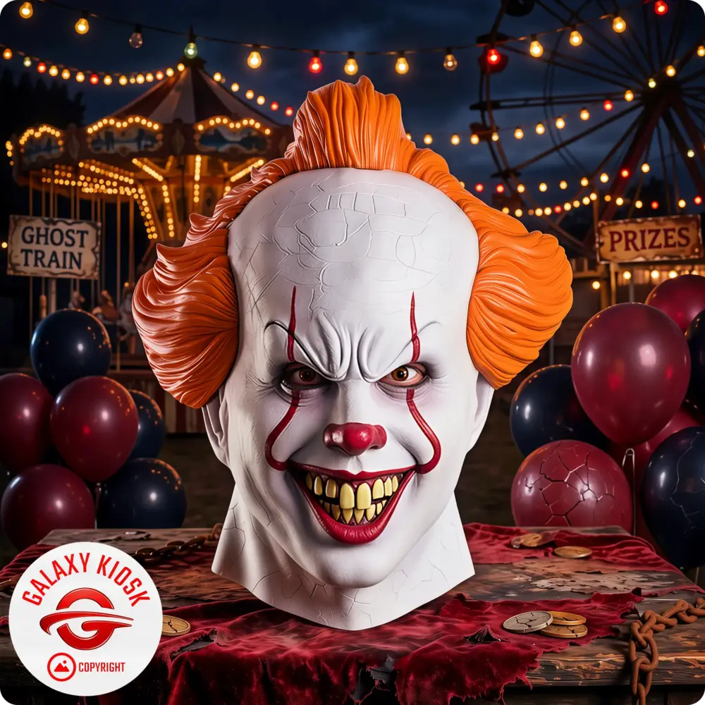 Rubies Rubies – Original ES Pennywise Clowns Maske – Halloween Party & Feier Maske für Erwachsene - Unisex Rubies Rubies – Original ES Pennywise Clowns Maske – Halloween Party & Feier Maske für Erwachsene - Unisex