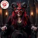 Widmann Teufel Halb-Maske mit Hörnern – Halloween Widder & Horror Satan Maske für Erwachsene - Unisex Widmann Teufel Halb-Maske mit Hörnern – Halloween Widder & Horror Satan Maske für Erwachsene - Unisex