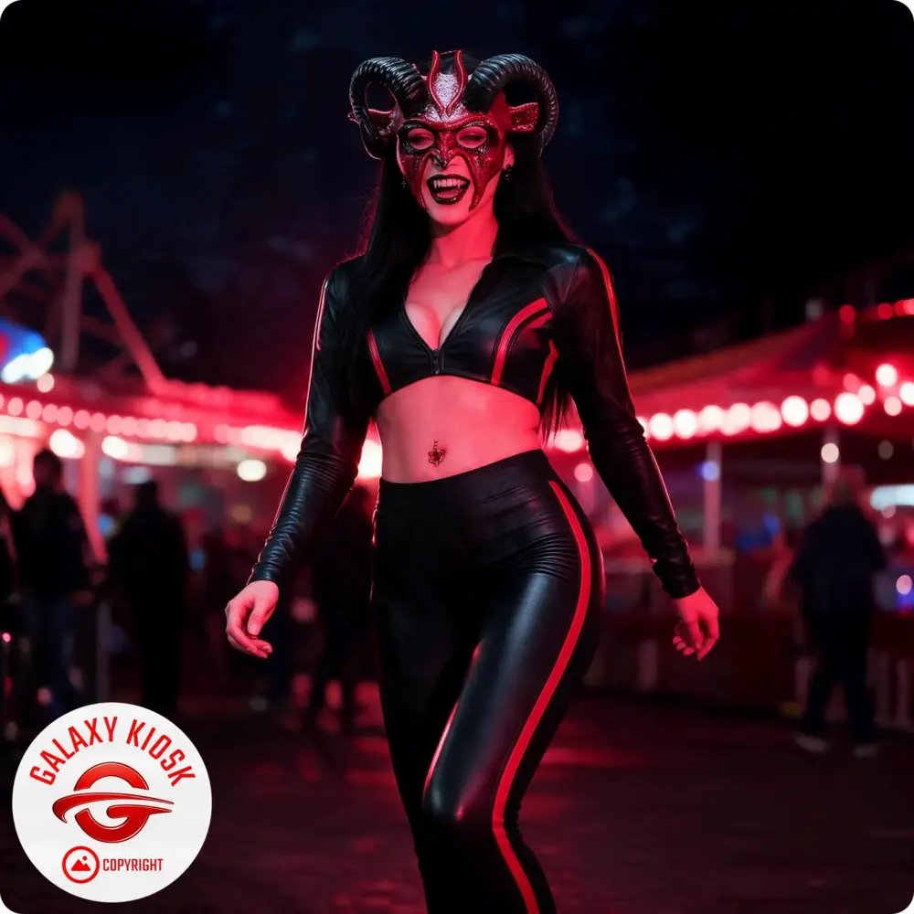 Widmann Teufel Halb-Maske mit Hörnern – Halloween Widder & Horror Satan Maske für Erwachsene - Unisex Widmann Teufel Halb-Maske mit Hörnern – Halloween Widder & Horror Satan Maske für Erwachsene - Unisex