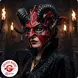 Widmann Teufel Halb-Maske mit Hörnern – Halloween Widder & Horror Satan Maske für Erwachsene - Unisex Widmann Teufel Halb-Maske mit Hörnern – Halloween Widder & Horror Satan Maske für Erwachsene - Unisex