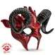Widmann Teufel Halb-Maske mit Hörnern – Halloween Widder & Horror Satan Maske für Erwachsene - Unisex Widmann Teufel Halb-Maske mit Hörnern – Halloween Widder & Horror Satan Maske für Erwachsene - Unisex