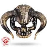 Chaks Elegante Minotaurus Totenkopf Halb-Maske Gold Schwarz - Unisex Chaks Elegante Minotaurus Totenkopf Halb-Maske Gold Schwarz - Unisex