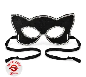 Fries Domino Damen Cosplay Katzen Augen-Maske Glitzer