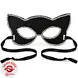 Fries Elegante Glitzer Domino Katzen Lady Augenmaske – Party & Cosplay Katzen Maske für Damen Fries Elegante Glitzer Domino Katzen Lady Augenmaske – Party & Cosplay Katzen Maske für Damen