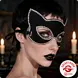 Fries Elegante Glitzer Domino Katzen Lady Augenmaske – Party & Cosplay Katzen Maske für Damen Fries Elegante Glitzer Domino Katzen Lady Augenmaske – Party & Cosplay Katzen Maske für Damen