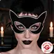Fries Elegante Glitzer Domino Katzen Lady Augenmaske – Party & Cosplay Katzen Maske für Damen Fries Elegante Glitzer Domino Katzen Lady Augenmaske – Party & Cosplay Katzen Maske für Damen