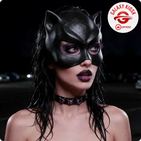 Chaks Latex Katzenmaske Gothic Cat Girl Halbmaske – Halloween & Cosplay Katzen Maske für Damen Chaks Latex Katzenmaske Gothic Cat Girl Halbmaske – Halloween & Cosplay Katzen Maske für Damen