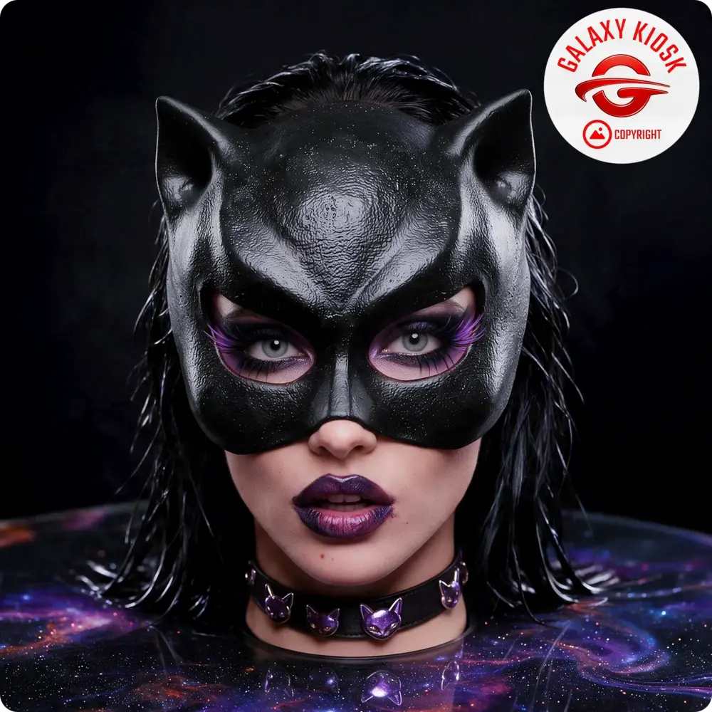 Chaks Latex Katzenmaske Gothic Cat Girl Halbmaske – Halloween & Cosplay Katzen Maske für Damen Chaks Latex Katzenmaske Gothic Cat Girl Halbmaske – Halloween & Cosplay Katzen Maske für Damen