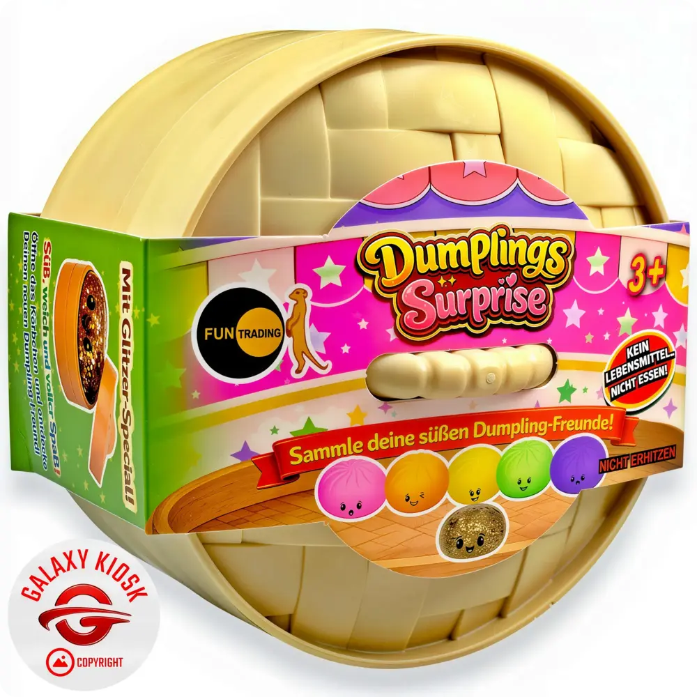 Fun Trading Dumplings Surprise XXL Squishy Mystery Blind Box Groß – Anti-Stress Quetschspielzeug (8,5 cm)