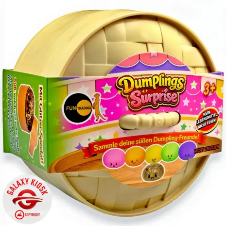 Fun Trading Dumplings Surprise XXL Squishy Mystery Blind Box Groß – Anti-Stress Quetschspielzeug (8,5 cm)