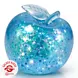 Sun-Vi Apfel Squishy Glitzer Maltose Blau Türkis - 6,5 cm - Anti-Stress Ball & ASMR Spielzeug