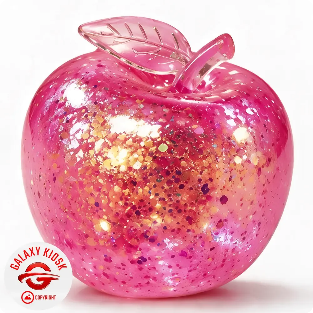 Sun-Vi Apfel Squishy Glitzer Maltose Pink Rot - 6,5 cm - Anti-Stress Ball & ASMR Spielzeug Sun-Vi Apfel Squishy Glitzer Maltose Pink Rot - 6,5 cm - Anti-Stress Ball & ASMR Spielzeug