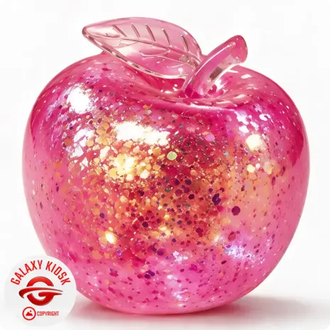 Sun-Vi Apfel Squishy Glitzer Maltose Pink Rot - 6,5 cm - Anti-Stress Ball & ASMR Spielzeug Sun-Vi Apfel Squishy Glitzer Maltose Pink Rot - 6,5 cm - Anti-Stress Ball & ASMR Spielzeug
