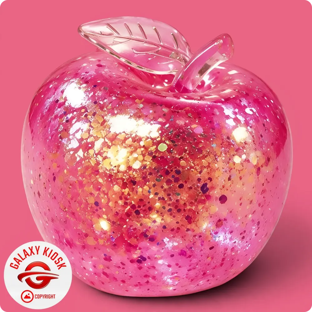 Sun-Vi Apfel Squishy Glitzer Maltose Pink Rot - 6,5 cm - Anti-Stress Ball & ASMR Spielzeug Sun-Vi Apfel Squishy Glitzer Maltose Pink Rot - 6,5 cm - Anti-Stress Ball & ASMR Spielzeug