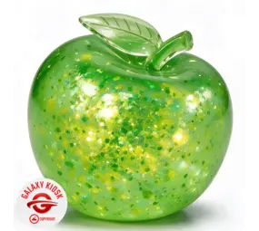 Sun-Vi Apfel Squishy Glitzer Maltose Grün - 6,5 cm