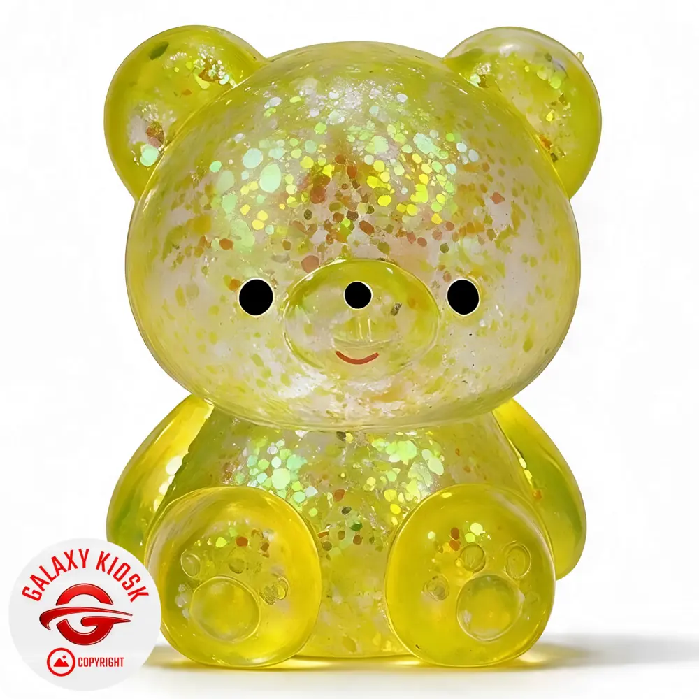 Fun Trading Teddy Bär Squishy Glitzer Maltose Gelb - 7 cm - Anti-Stress Maltose Bärchen Squishy & ASMR Spielzeug Fun Trading Teddy Bär Squishy Glitzer Maltose Gelb - 7 cm - Anti-Stress Maltose Bärchen Squishy & ASMR Spielzeug