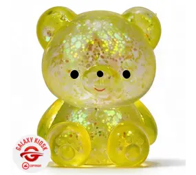 Fun Trading Teddy Bär Squishy Glitzer Maltose Gelb - 7 cm Fun Trading Teddy Bär Squishy Glitzer Maltose Gelb - 7 cm