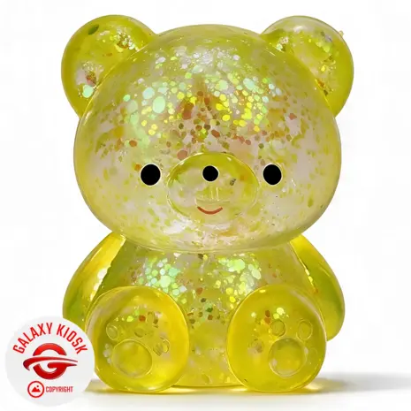 Fun Trading Teddy Bär Squishy Glitzer Maltose Gelb - 7 cm - Anti-Stress Maltose Bärchen Squishy & ASMR Spielzeug Fun Trading Teddy Bär Squishy Glitzer Maltose Gelb - 7 cm - Anti-Stress Maltose Bärchen Squishy & ASMR Spielzeug
