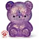Fun Trading Teddy Bär Squishy Glitzer Maltose Lila - 7 cm - Anti-Stress Maltose Bärchen Squishy & ASMR Spielzeug