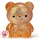 Fun Trading Teddy Bär Squishy Glitzer Maltose Orange - 7 cm - Anti-Stress Maltose Bärchen Squishy & ASMR Spielzeug