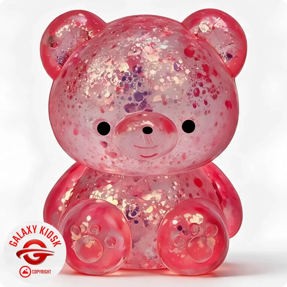 Fun Trading Teddy Bär Squishy Glitzer Maltose Rot - 7 cm - Anti-Stress Maltose Bärchen Squishy & ASMR Spielzeug Fun Trading Teddy Bär Squishy Glitzer Maltose Rot - 7 cm - Anti-Stress Maltose Bärchen Squishy & ASMR Spielzeug