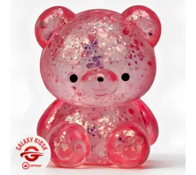 Fun Trading Teddy Bär Squishy Glitzer Maltose Rot - 7 cm Fun Trading Teddy Bär Squishy Glitzer Maltose Rot - 7 cm